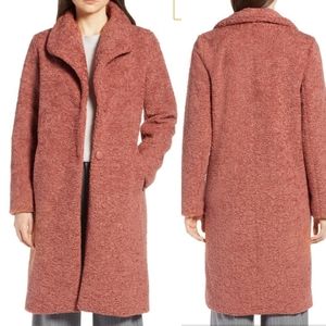 Halogen - Dusty Pink Teddy Coat size small